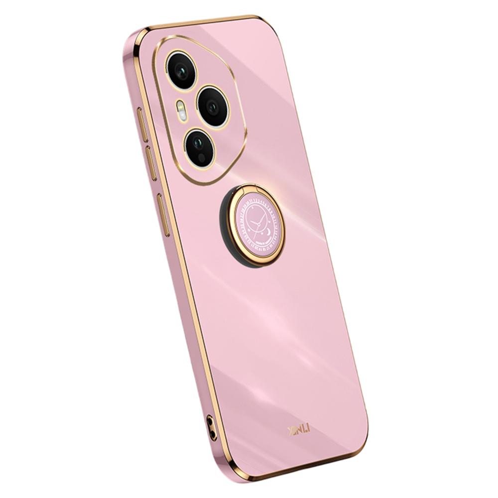 XINLI For Honor 400 Pro 5G (Global) Case Ring Kickstand Electroplating TPU Phone Cover