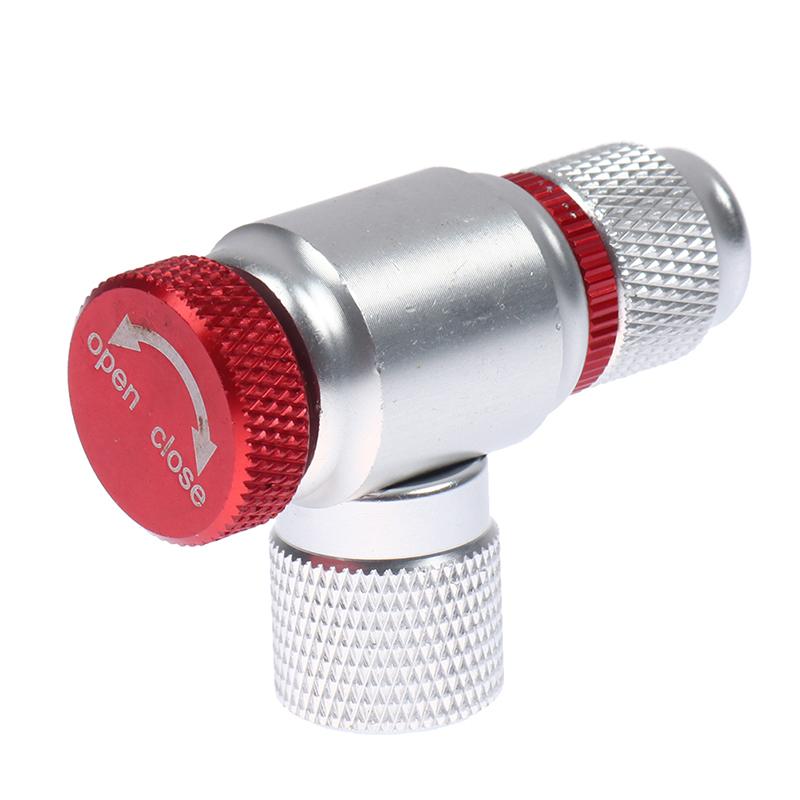 Portable Mountain Bike Co2 Cylinder Pump Gas Nozzle Fast Inflator Head Adapter