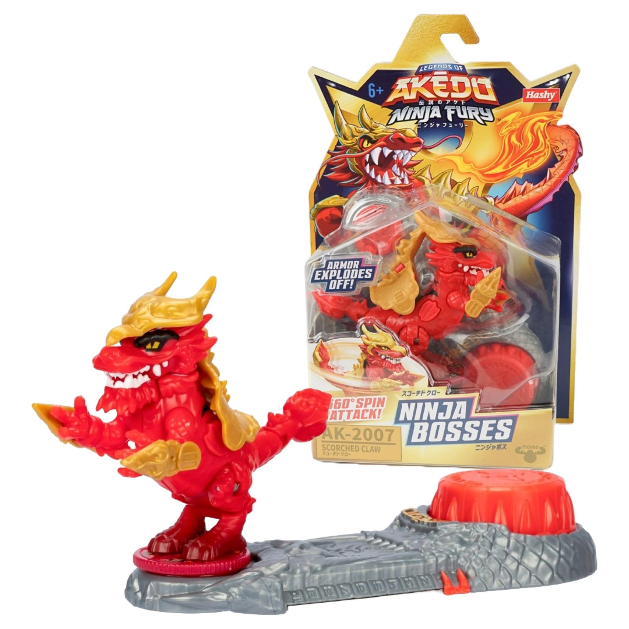 

Hacy Top In AKEDO S7 Genuine NINJA BOSS Scorched Claw LEGENDS OF AKEDO NINJA FURY [Японский продукт]