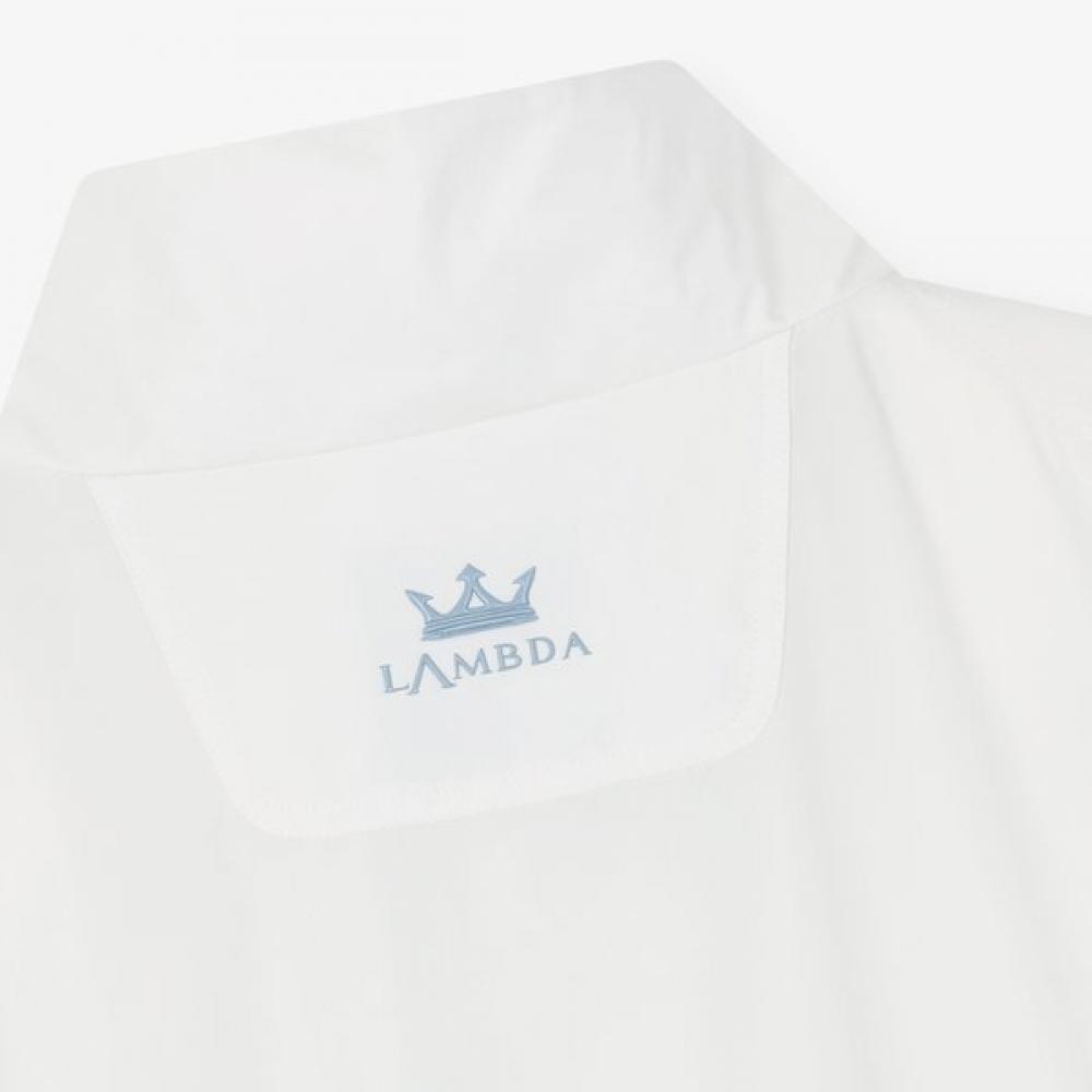 Lambda Men S Air Shell Wind Jacket Short Sleeve Cream Ivory 26121