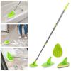 Extendable Bathroom Mop Set 3 in 1 Multifunctional Tile Cleaning Kit 180° Rotatable Triangle Cleaning Mop for Floor Cleaner Tool