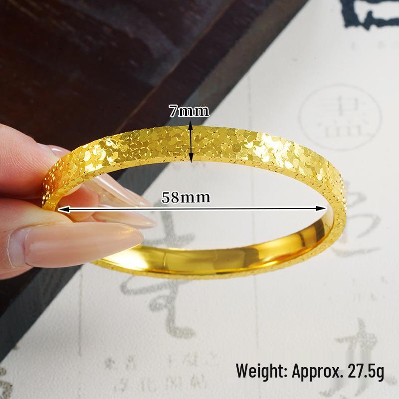 Vietnamese Gold Heritage Lotus Bracelet for Women: Long-Lasting, Ancient Chinese Style, Colorfast Simulation