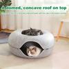 Cat Tunnel Bed for Indoor Cats Cat Toy Donut Cat Bed Durable  Dual-Function Design Scratch