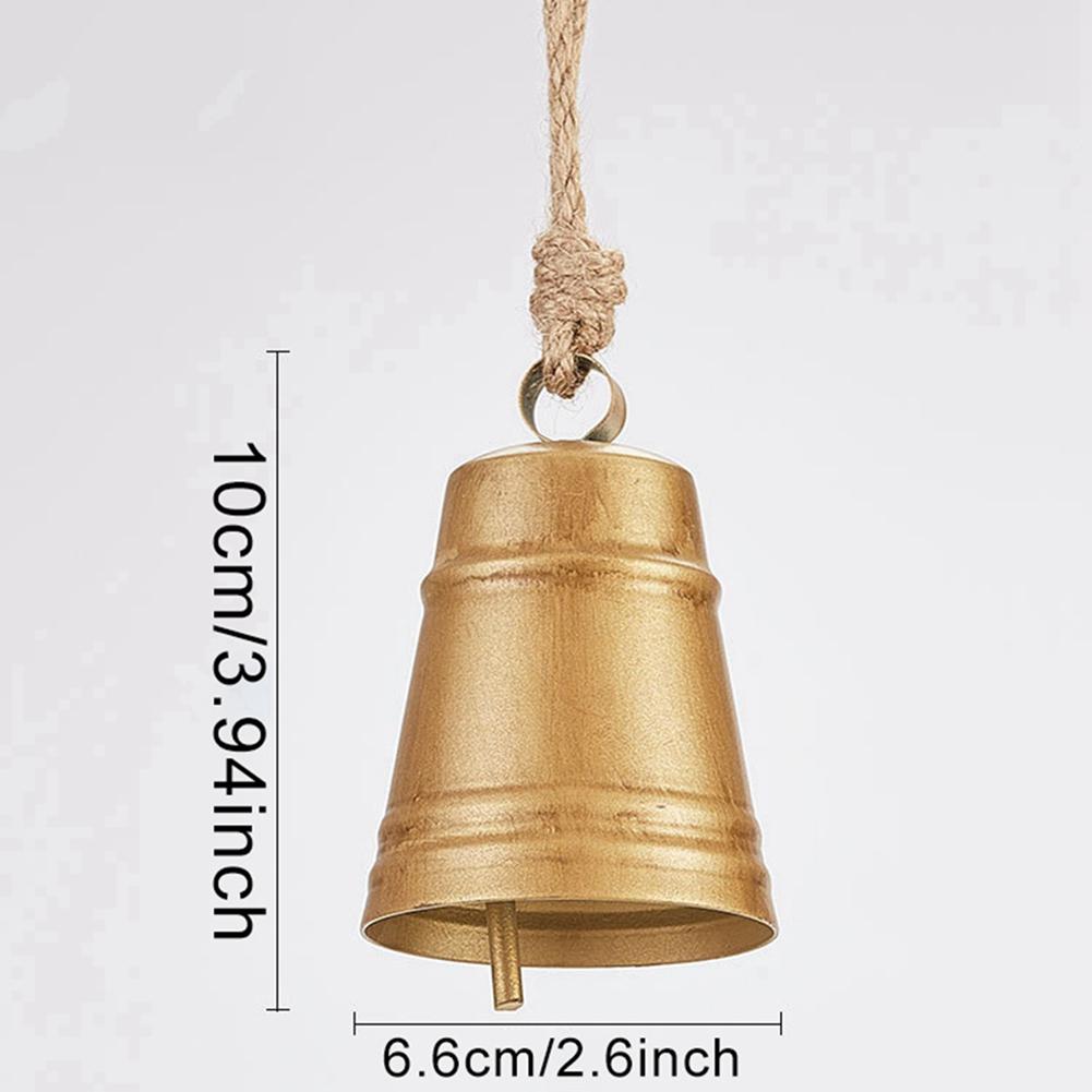 

Рождественский колокольчик подвеска золото винтажный коровий колокольчик украшение для рождественской елки