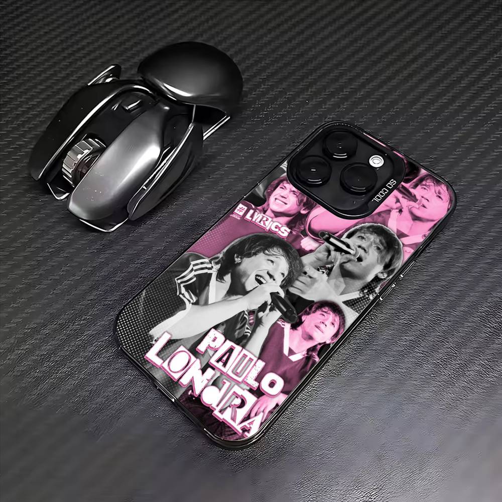 P-Paulo L-Londra Colorful Silver Back Phone Case For IPhone 17 16 15 14 13 12 11 Plus Pro Max Plus iPhone15pro