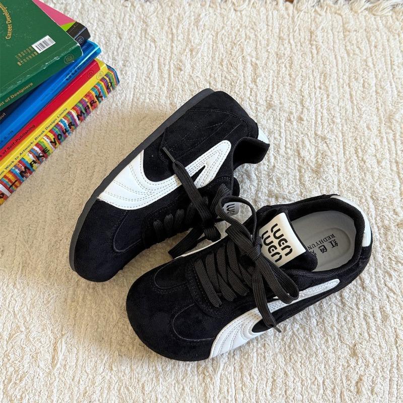 Black women s autumn sports shoes new niche design sense versatile breathable casual 35 чёрный