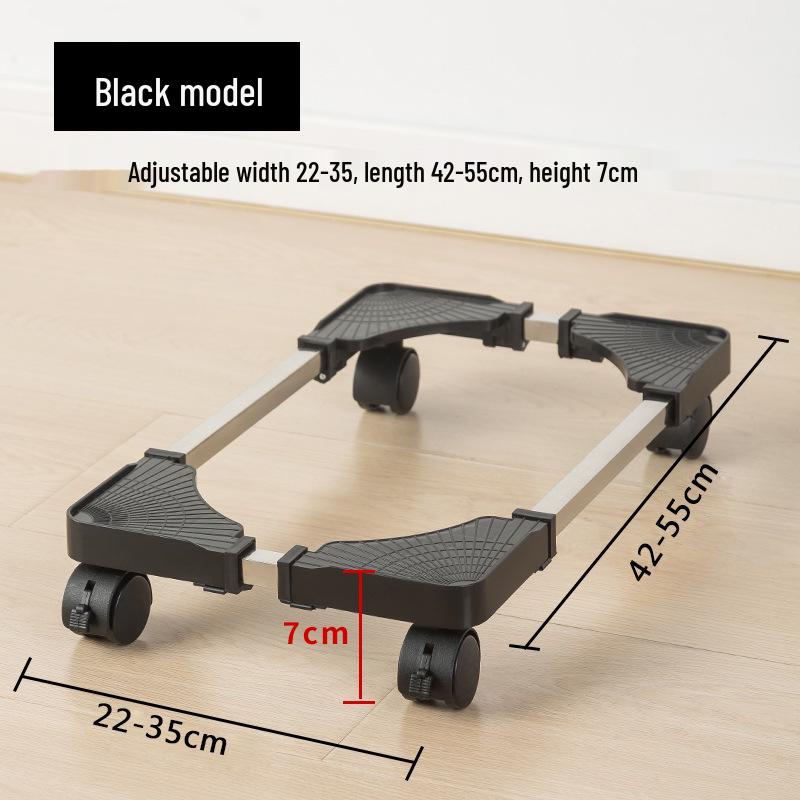 Adjustable Heightening Base Stand with Casters for Computer Host