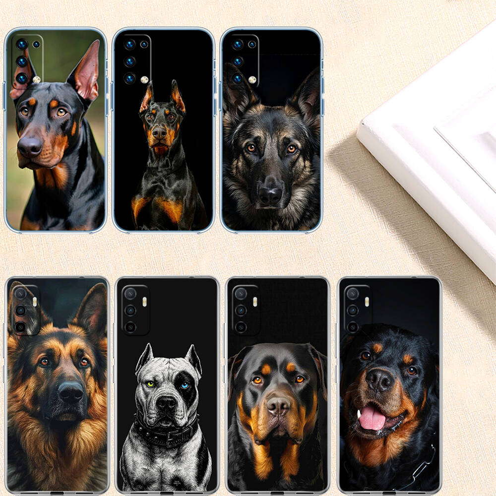 Rottweiler Doberman Guard Dog Phone Case for Motorola Edge 20 30 S30 40 50 Fusion Lite Plus Pro Ultra Neo One Action Zoom Hyper Power Macro Vision