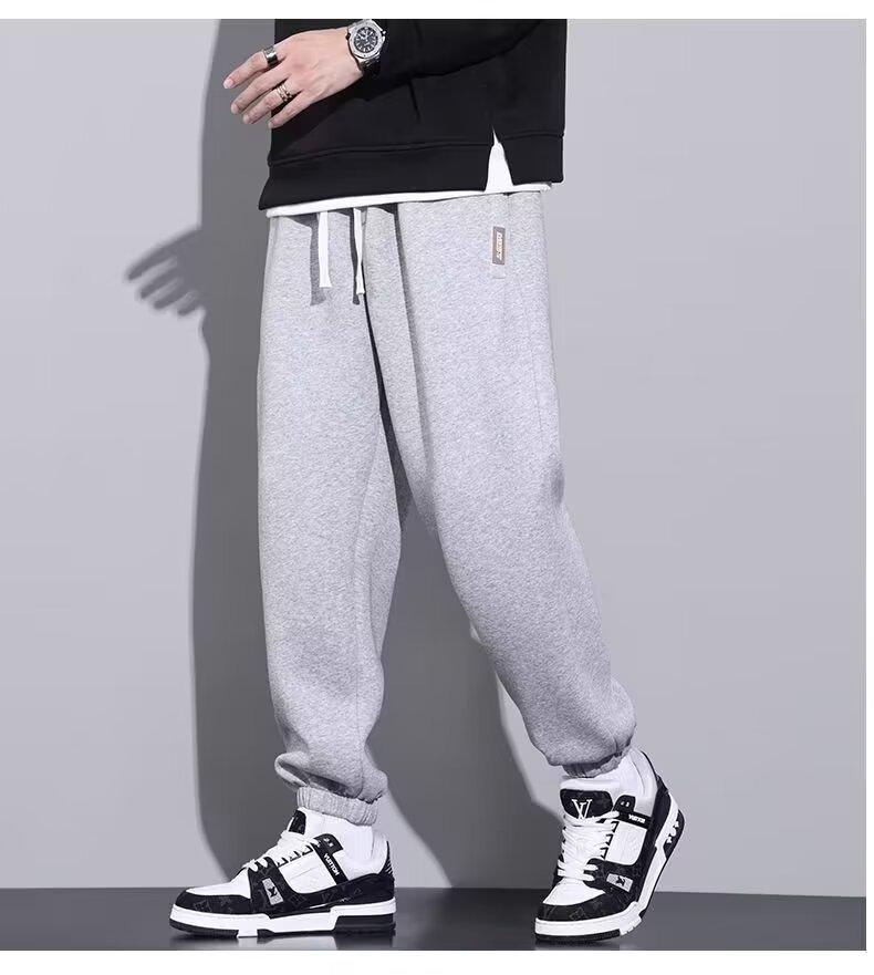 Men's 2024 Autumn/Winter Fashionable Comfortable Casual Tapered Sweatpants - Loose Fit, Large Sizes Available