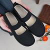 Women's Cloth Shoes Mesh Shallow Shoes Non-slip Wear-resistant Middle-aged and Elderly Shoes Elastic Walking Shoes for The Elderly