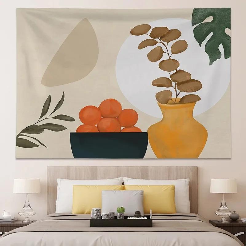 Fruit Pattern Simple Illustration Style Hanging Cloth Home Wall Decoration Tapestry Bedroom Living Room Tapestry