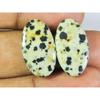 Natural Dalmantion Matched Pair Oval Cabochon Loose Gemstone 11X20X04 MM SK-194