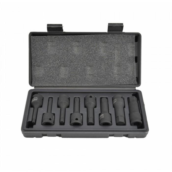 AW Tools Black Line Hex Head Impact Sockets Set (Pack of 8)