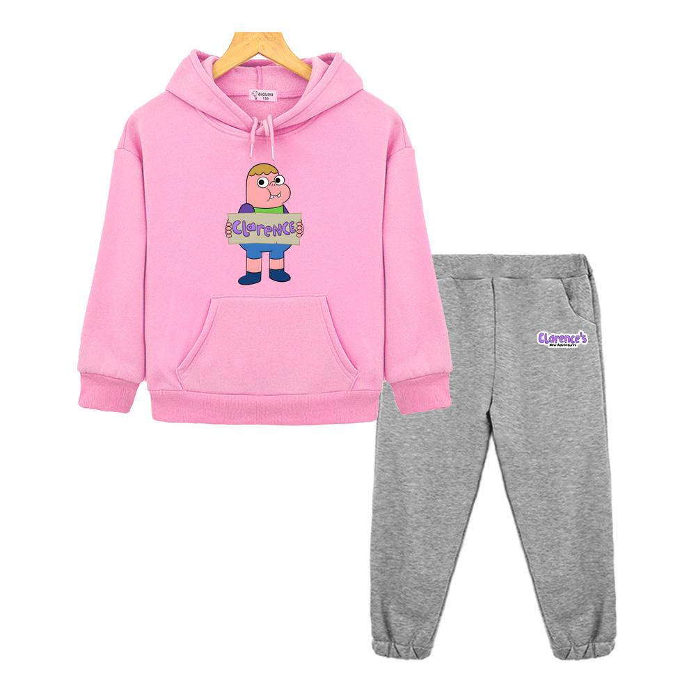 Clarence Hoodie Cartoon Print Sweatshirts 2026 Autumn/Winter Casual Family Clothing Comic Suit Boys Pullover Tops Young Children