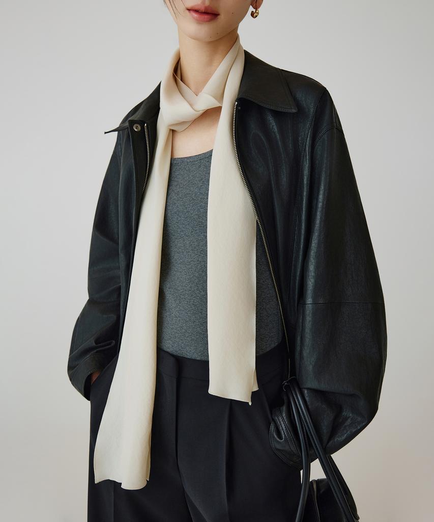 SIYAZU Siac3112 Airy Long Scarf_Light Beige