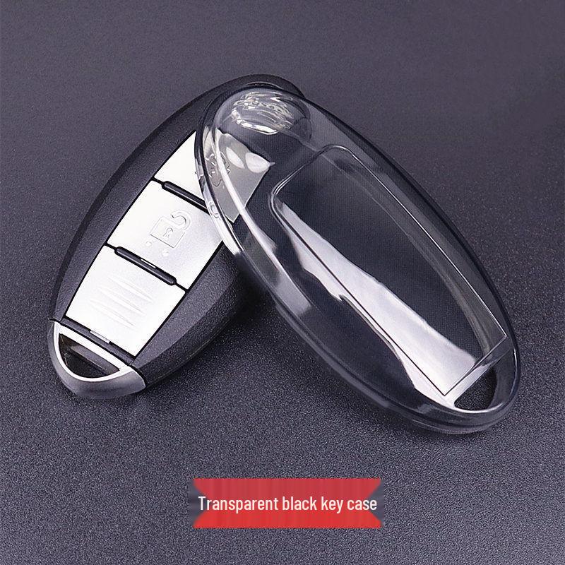 Nissan Schlüsselhülle: Ultradünn, Transparent, Passt für Qashqai, Sylphy, Tiida, X-Trail, Kicks, Terra, Navara, Teana.