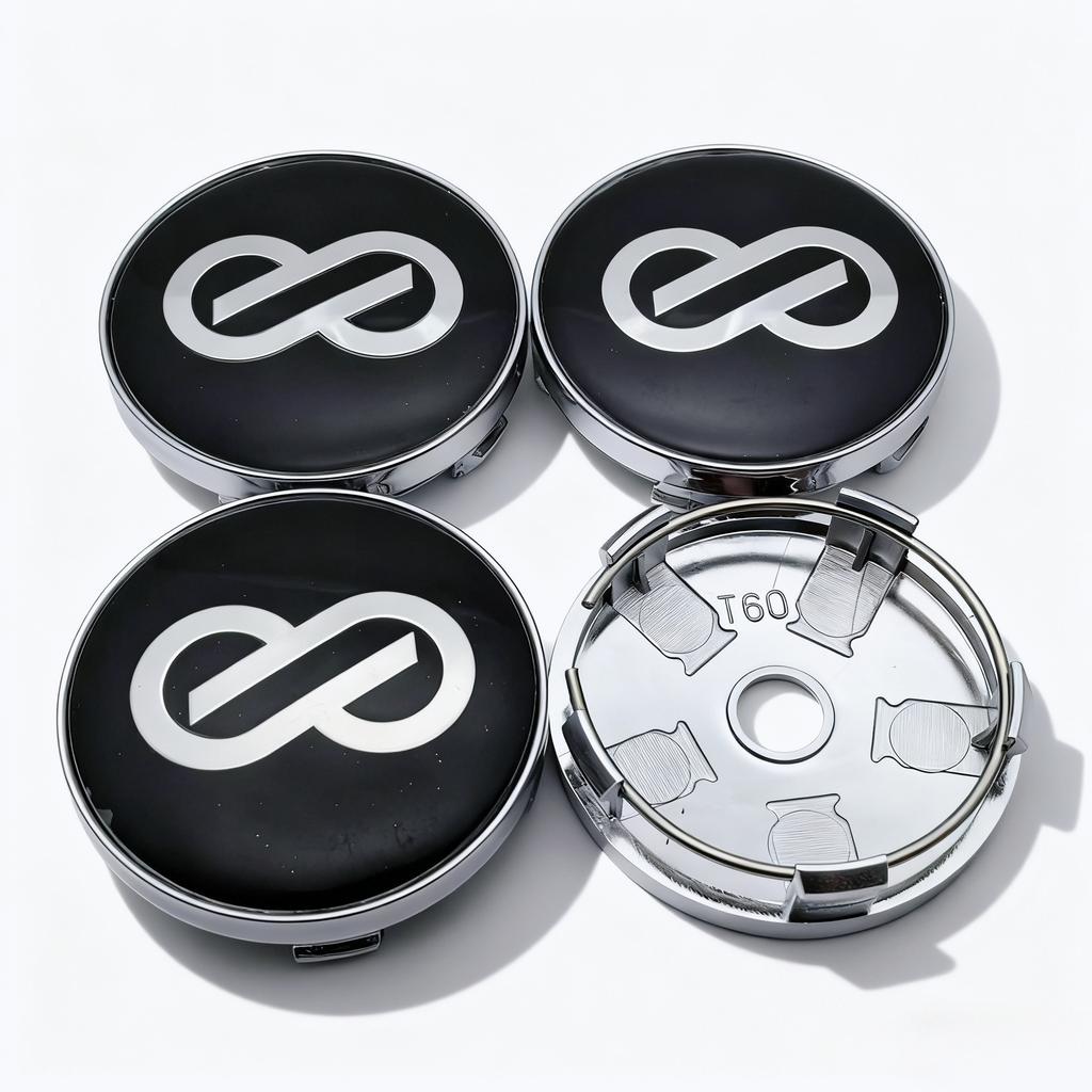 4pcs JDM ENKEI Logo Emblem Badge Car Wheel Center Caps 60MM 56MM Wheels Hub Cap Rim Hubcaps Dust Cover Replace Car Accessories