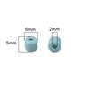 Acrylic Cream Solid Color Small Cylinder Beads for DIY Hairpin, Bracelet, Necklace Jewelry Accessories