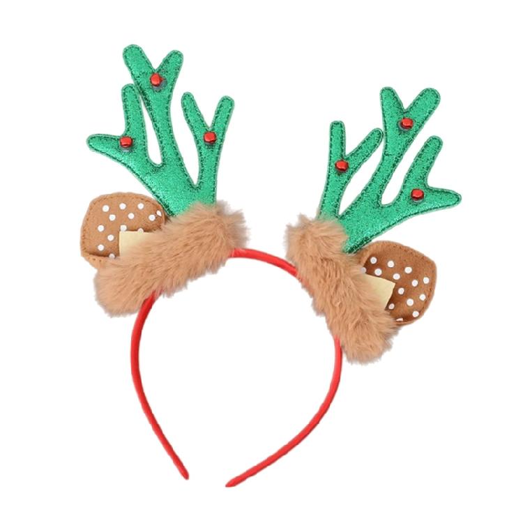 Festival Hirschgeweih Haarschmuck Sicherer Kunststoffrahmen Und Samtbezug Klingelnde Glöckchen Für Weihnachtsaktivität