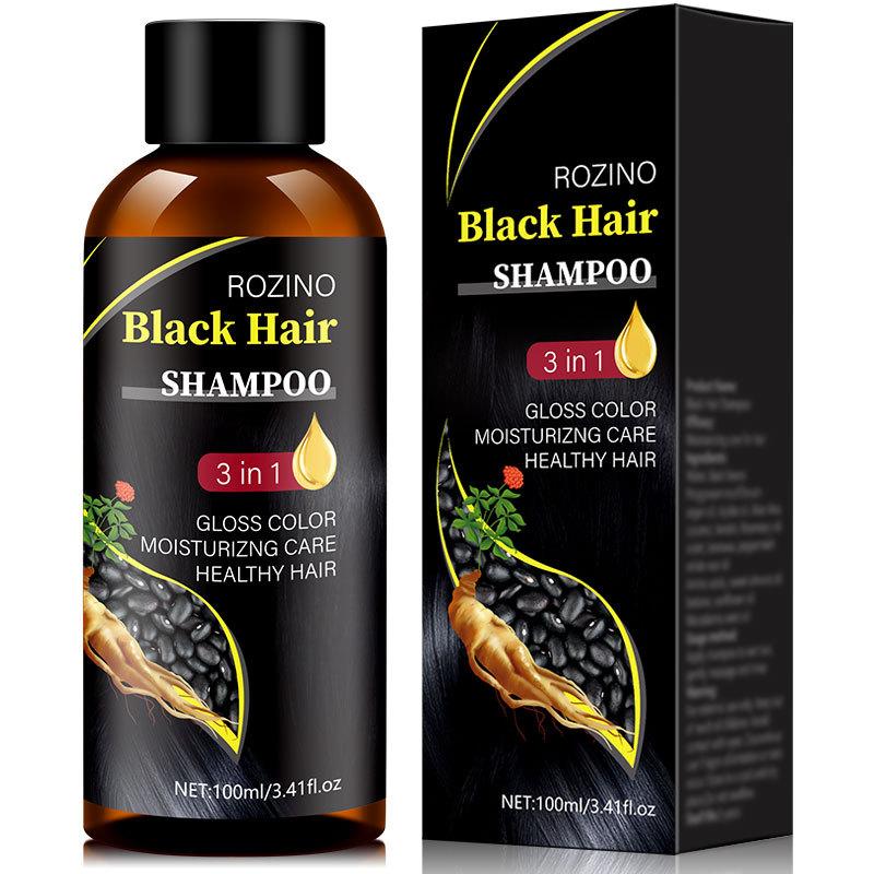 3-in-1 Multifunctional Shampoo Deeply Cleanses and Moisturizes Hair, Making It Easy To Clean. Pure Plant Hair Roots Naturally Turn Black and Fluffy,