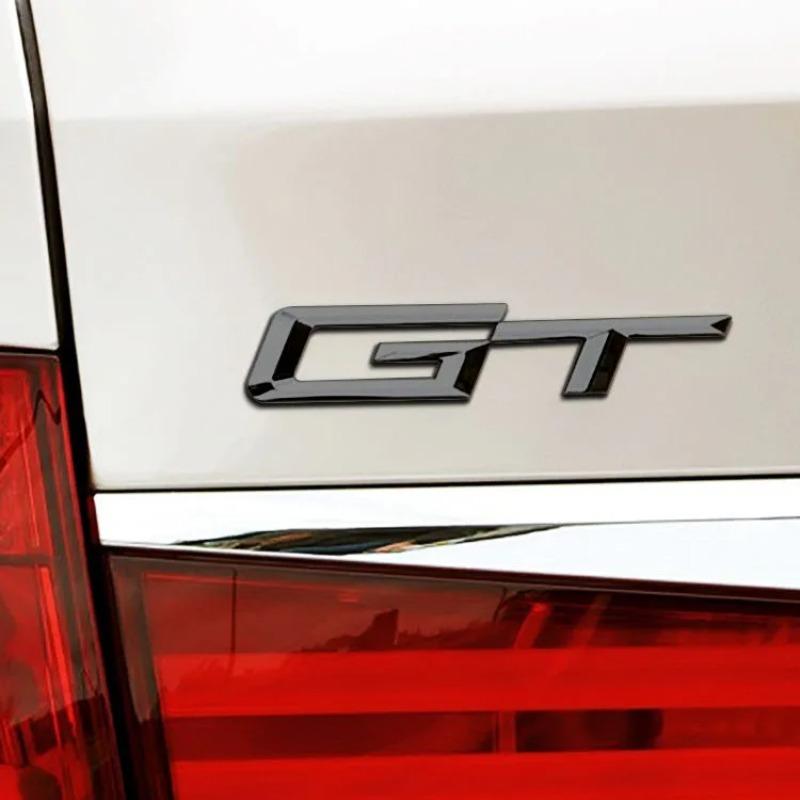 Logo ABS 3D Emblème GT Lettres Badge Autocollant Coffre Arrière de Voiture pour BMW F34 E36 E46 F07 G32 650 535i 630i Série 3 5 6 Accessoires GT
