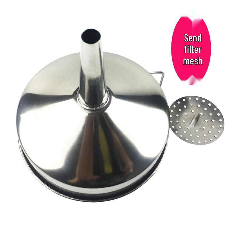 Thickened Stainless Steel Funnel with Filter Screen