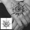 1 Sheet Graffiti Anchor Compass Temporary Tattoos For Adults Hands Necks Ankle, Fake Tattoo Stickers Waterproof Realistic Tatoos