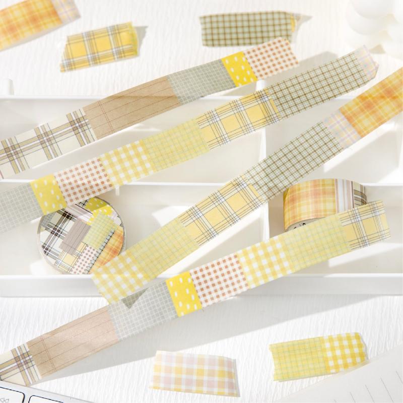 Journal GO 1.8x300cm Basic Grid Style Decorative Tape Striped Fragments Journaling Scrapbook Washi Tape School Stationery