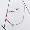 Zodiac Year Red Rope Bracelet: Stylish, Durable, Anti-fading, with Single Diamond Accent