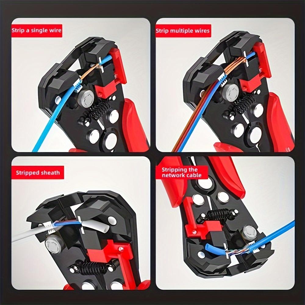Professional Electrician's Automatic Wire Stripper - Multi-Function, 24-10AWG Range, Cut Cable Crimping Tool with Non-Slip Grip for Home Improvement