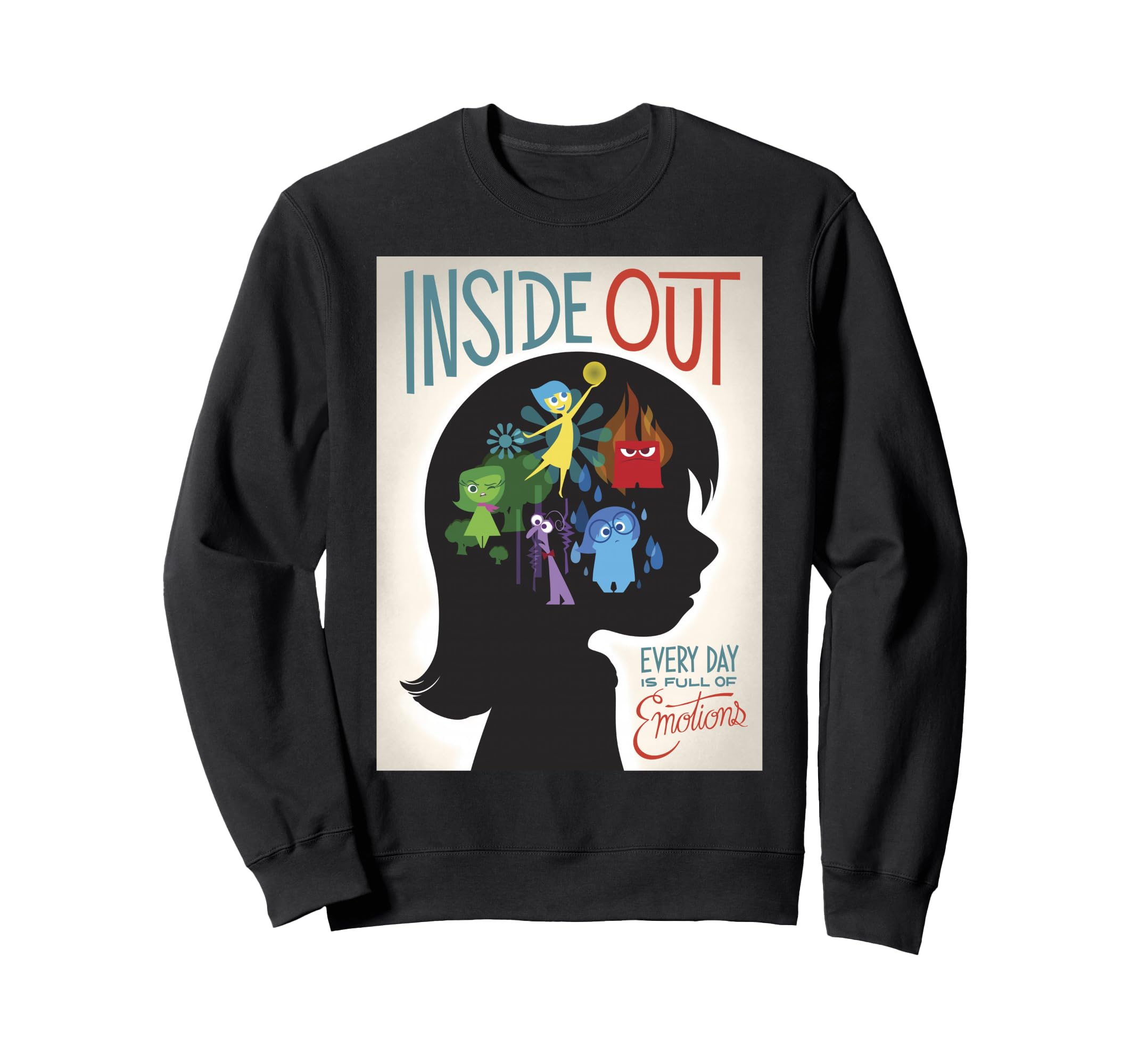 Disney Pixar Inside Out Silhouette Movie Poster Sweatshirt