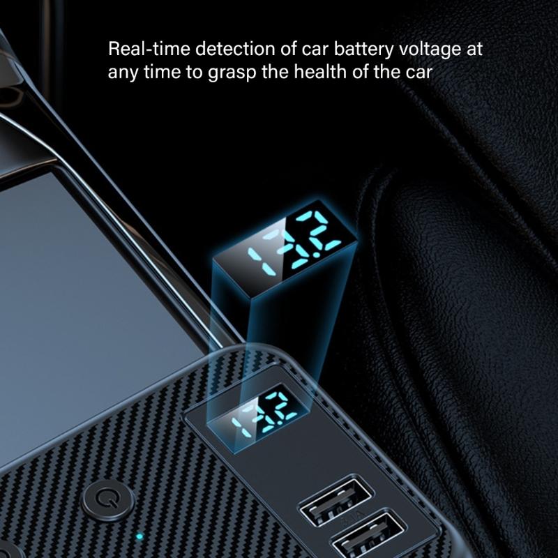 Car Charging Hub Splitters with Independent Switches Fast Charging Adapter Vehicles Charger for 12V-24V Car Truck SUVs