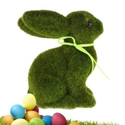 2026 Easter Moss Rabbit Decor Garden Table Decorations Decorative Foam Statue Outdoor Easter Home Party Supplies