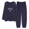 Pajamas Men'S Spring And Autumn Cotton Long Sleeves Long Pants Young And Young Large Size Cotton Casual Loungewear Set