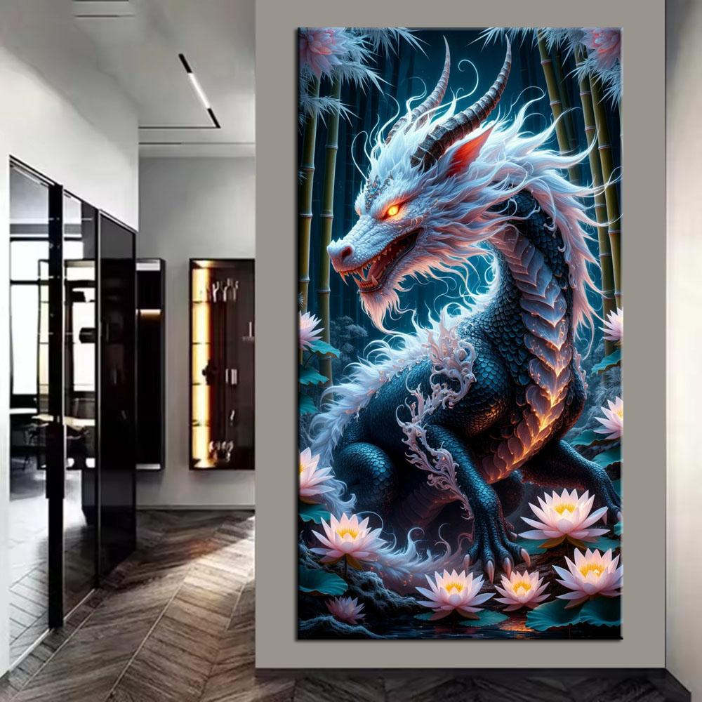 Dragon and Phoenix Picture DIY Diamond Painting Cross Stitch Full Drills Diamond Mosaic New Collection Home Decor