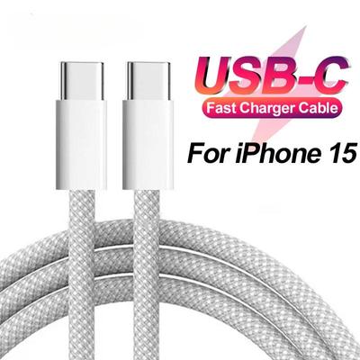 Cablu de încărcare rapid PD 60W Cablu USB C la USB tip C pentru iPhone 16 Pro Max 15 Pro 1Pentru iPhone 15 Linie de date de încărcare