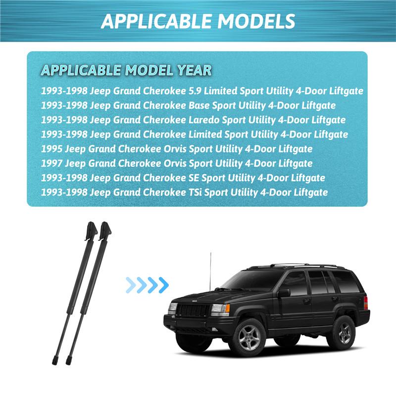 Car Rear Tailgate Lift Support Rods Gas Spring Shock Absorbe Struts For Jeep Grand Cherokee ZJ ZG 1993 1994 1995 1996 1997 1998