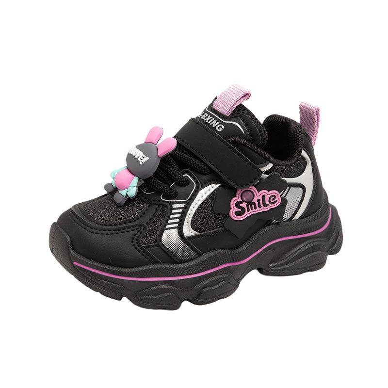 2026 Girls' Spring & Autumn Sports Shoes: Versatile, Comfortable Dad Shoes for Kindergarten To Big Kids