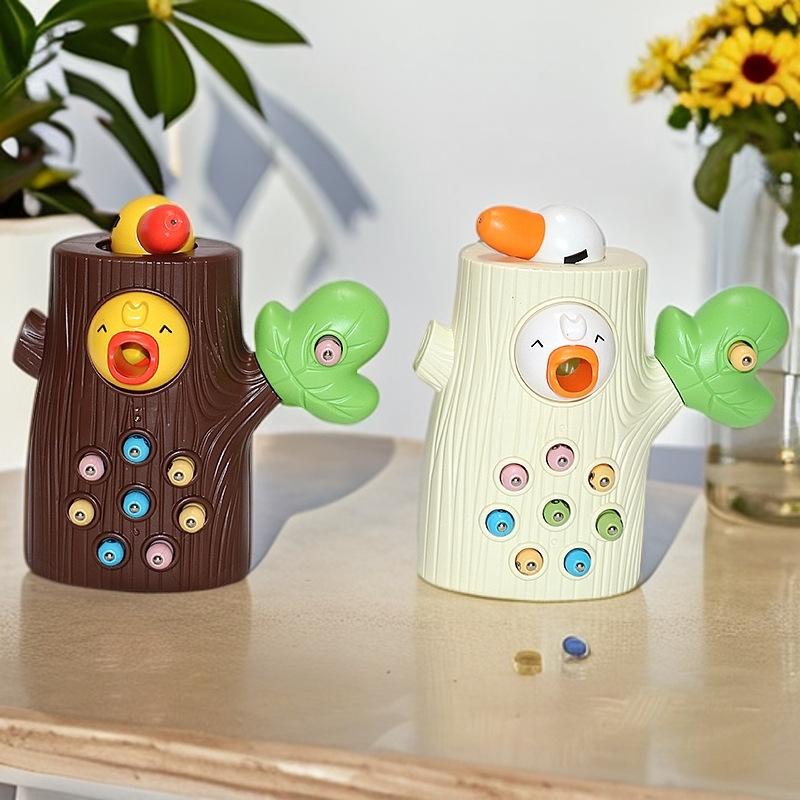 Woodpecker Game, Magnetic Fishing, Bird Catching Insects, Feeding, Hand-Eye Coordination Training, Parent-Child Interaction, Children'S Toys
