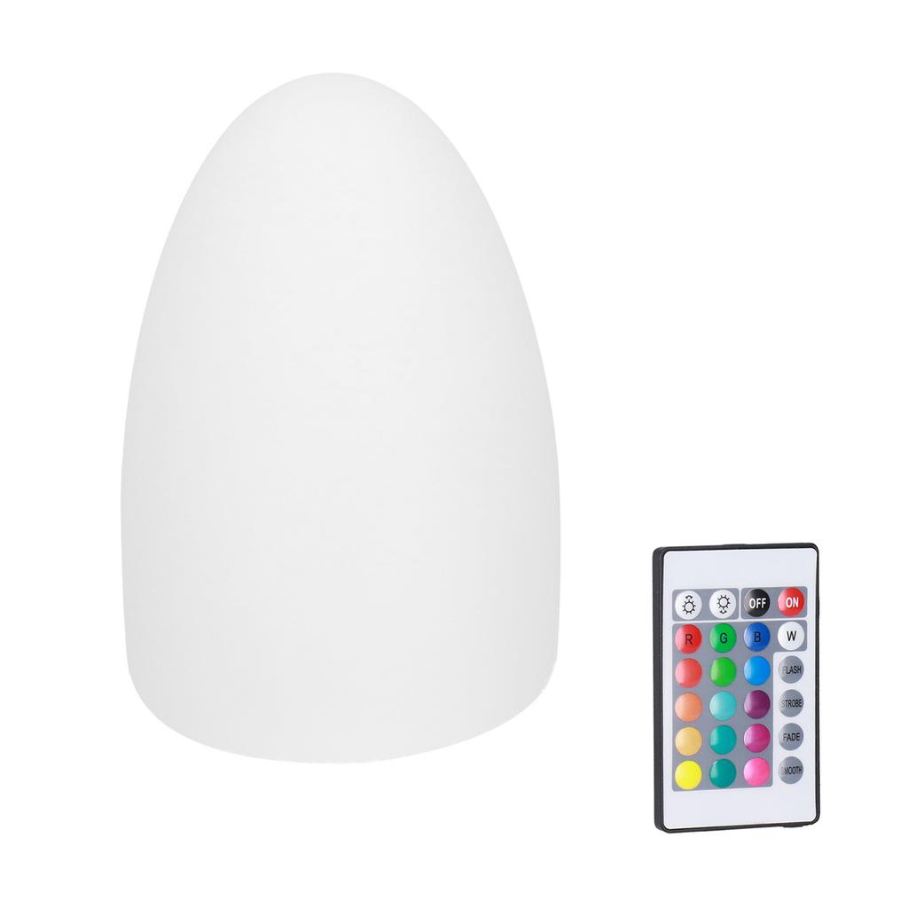 LED Night Light Egg Shaped RGBW Remote Control 16Color Table Lamp for Indoor Home Bar KTV Dining Table