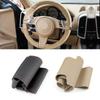 For Porsche Cayenne Panamera 2010 2011 2012 Braids On Car Steering Wheel Hand Stitched Perforated Microfiber Leather Cover Trim
