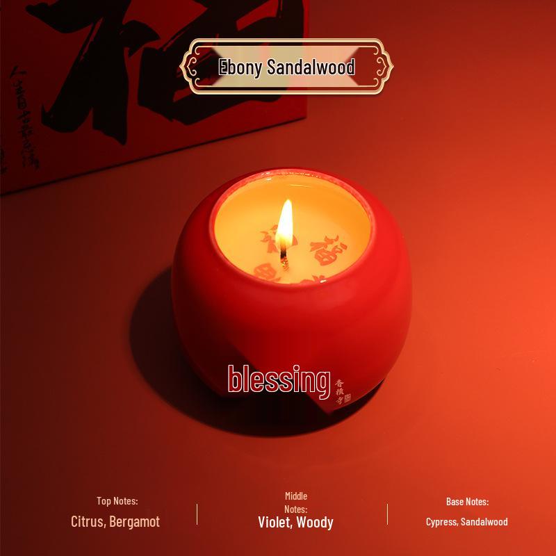 Fortune & Happiness Aromatherapy Candle Gift Set - High-End Fragrance for Festivals and Birthdays