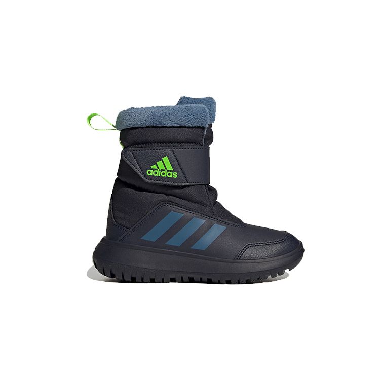 Adidas Winterplay C Cizme de Iarnă pentru Copii Antiderapante Durabile Călduroase până la Mijlocul Gambei Cizme pentru Copii Negru Albastru GZ6796