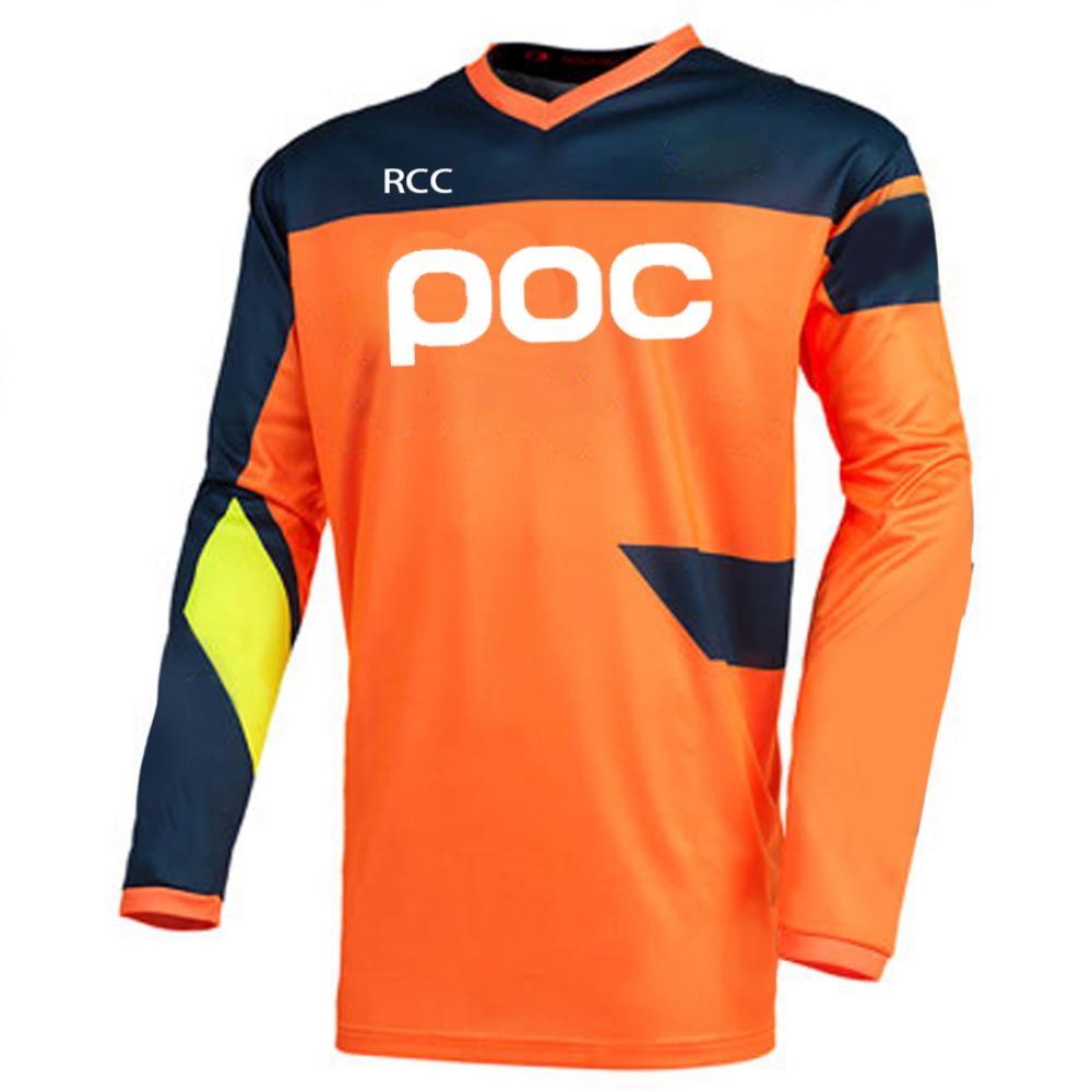 POC Men's Off-road Cycling Jersey Downhil Mountain Bike DH Shirt MX Motorcycle Long Sleeved T-shirt