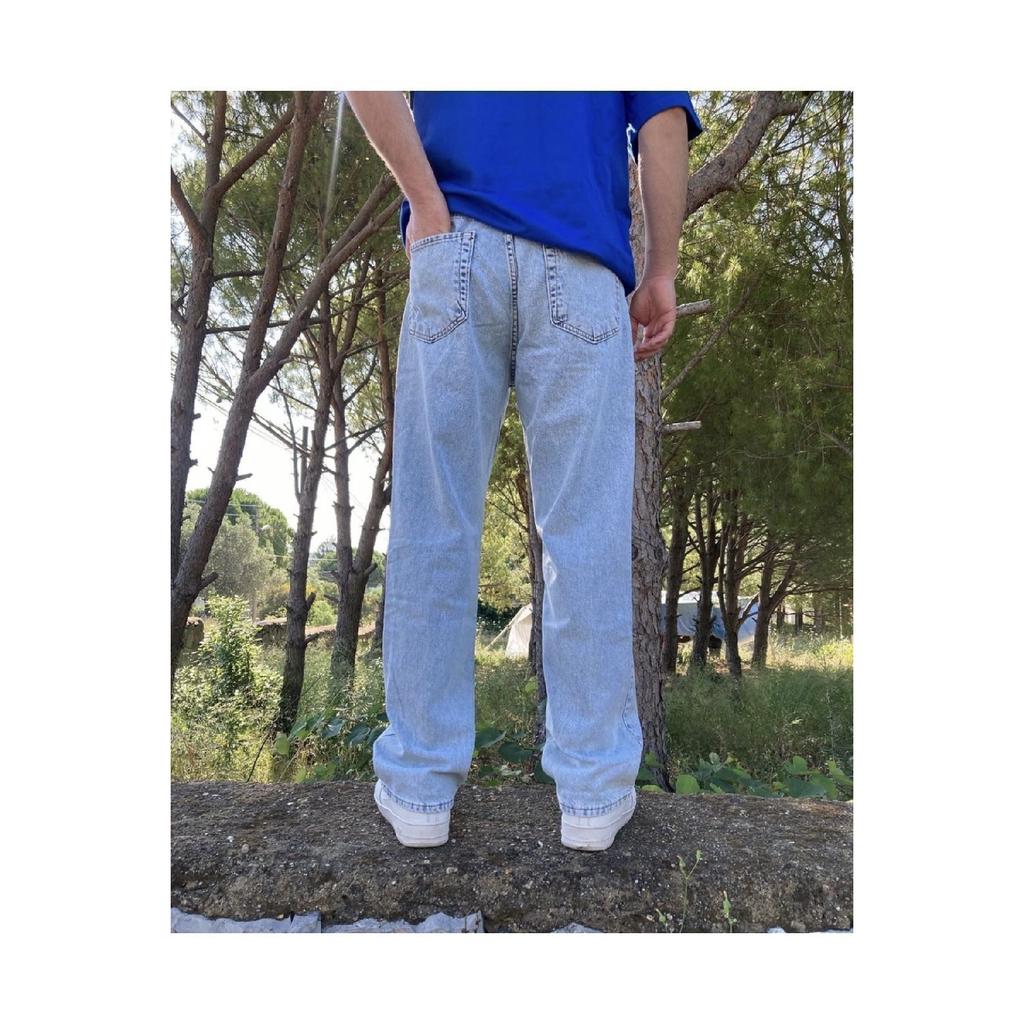 Washed Black Baggy Trousers