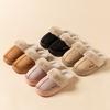 Cotton Slippers with Thick Soles for Women's Winter Home Use, Spring and Autumn Indoor Anti Slip Warm Home Shoes