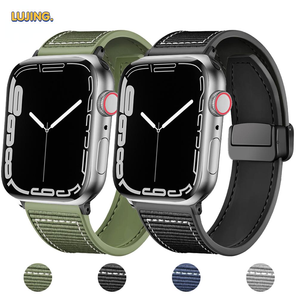 

Магнитный складной ремешок D для Apple Watch Series Ultra 2, ремешок 49 мм, 45 мм, 41 мм, ремешок для часов 44 мм, 40 м, 42 мм, 38 мм, IWatch Serie Ultra 9 8 7 6 Se 5 4 3 2 1