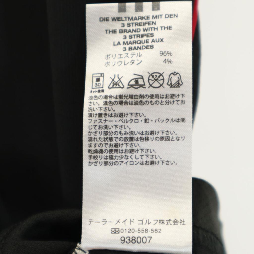 unused adidas golf Short sleeve Half zip shirt L/G Black series Women Used