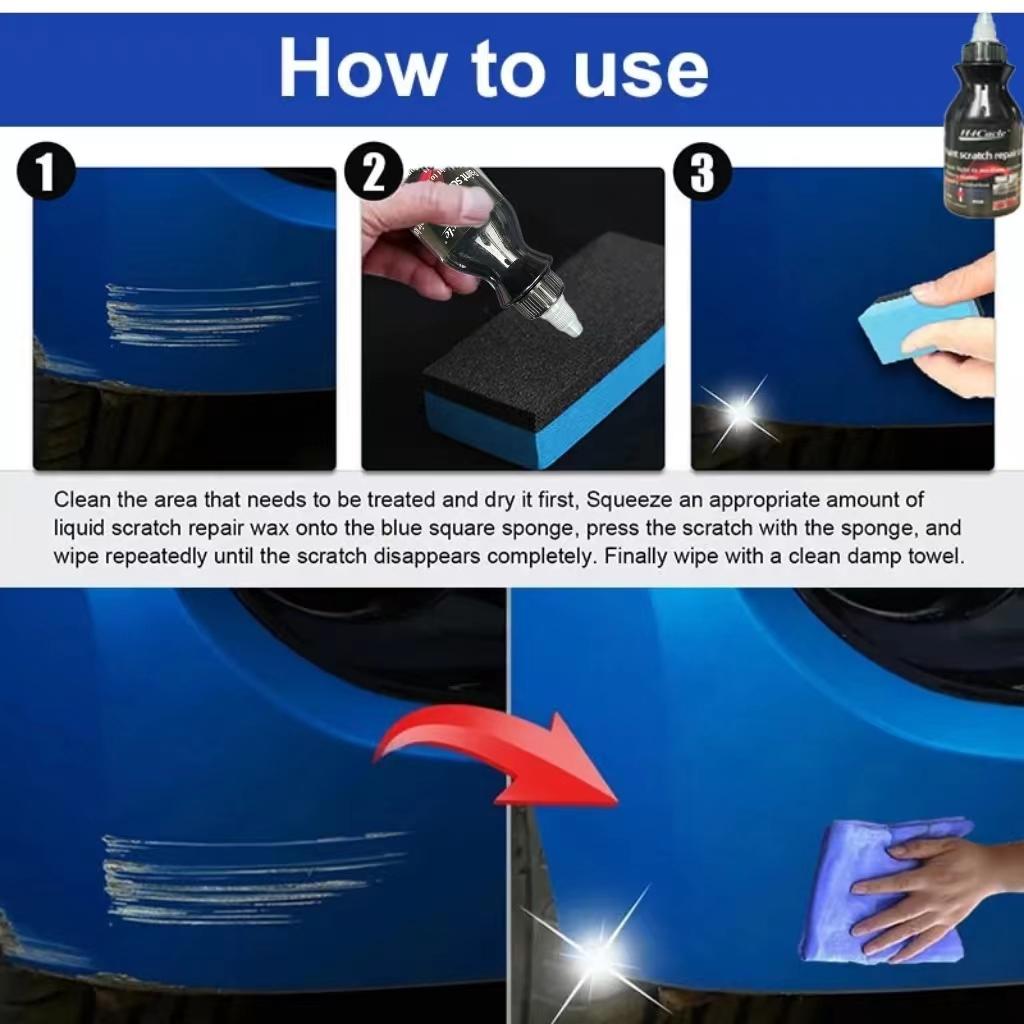 H4Cacle Car Scratch Remover Paint Care Tools Auto Swirl Repair Polishing Auto Body Grinding Compound Anti Scratch Lotion Car Wax