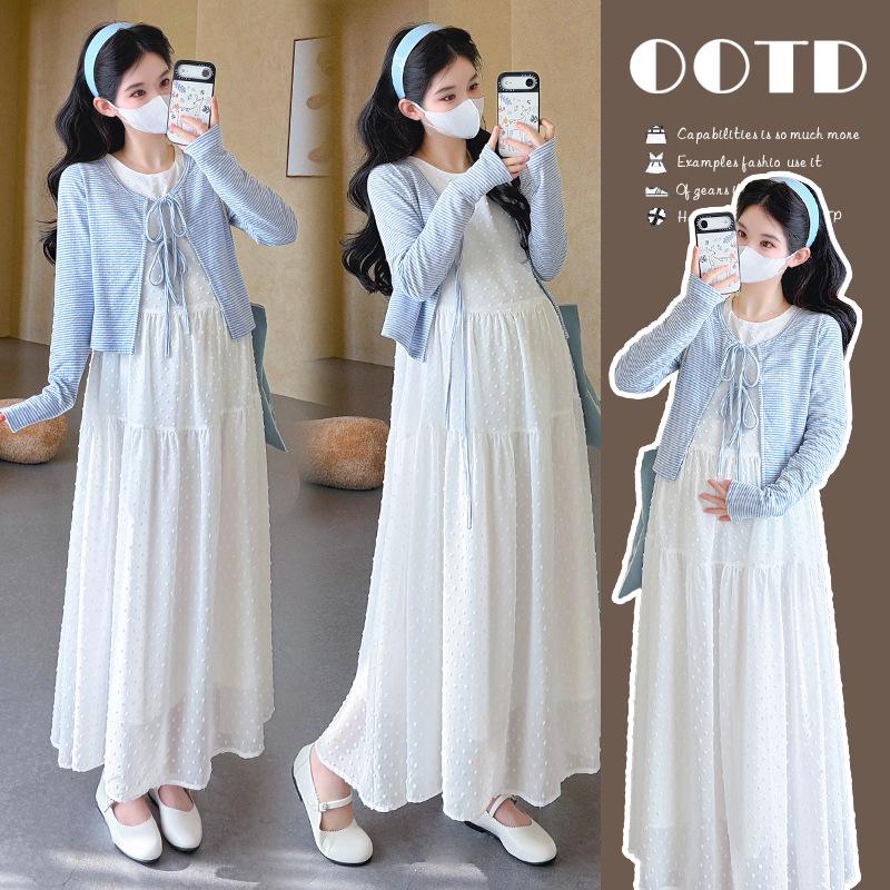 Spring 2026 French Vest Dress & Korean Style Outfit Set M